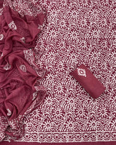 Block Print Elegant Cotton Suit Set - Yanchi